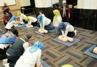 Workshop Bantuan Hidup Dasar (BHD) pada Selasa (24/6) di Jakarta. 