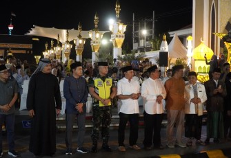 Dandim 0803Madiun Hadiri Lomba Gema Takbir Keliling di Pahlawan Religi Center.