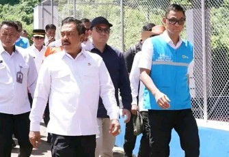 Menteri Imipas Tinjau Proyek Pulau Nusakambangan.