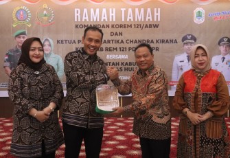 Danrem 121/ABW Ramah Tamah Bersama Forkopimda dan Tokoh Masyarakat di Kabupaten Kapuas Hulu 