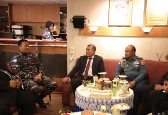 Wakil Kepala Perwakilan RI Cairo saat Sambut Kedatangan KRI Sultan Iskandar Muda-367 di Mesir 