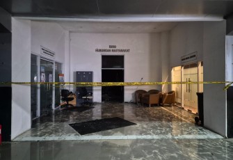 Ruangan humas Kementerian ATR/BPN terbakar, Jakarta, Sabtu (8/2)