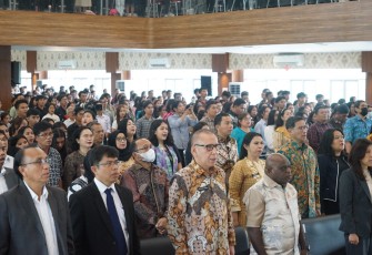 Menteri HAM  Natalius Pigai Ajak  Academika  Universitas HKBP Nomensen Turut Aktif di Masyarakat Tentang HAM