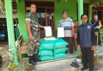 Pendistribusian benih padi di wilayah desa binaan 