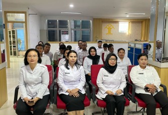 Kakanwil KemenHAM Sumut-Kepri Beserta Jajaran Ikuti Secara Daring Kegiatan Pembukaan Pembekalan HAM Dasar 