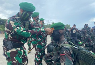 Prosesi Pengukuhan Prajurit Infanteri