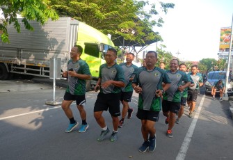 Kodim 0803/Madiun Gelar Olahraga Bersama