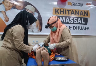 Tigalapan Indonesia Bersama Rumah Zakat Sukses di laksanakan Khitanan Gratis