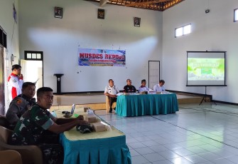 Babinsa Koramil 0801/07 Ngadirojo Hadiri Musdes Penyusunan RKP Desa Tahun 2026