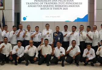 Ditjen Perhubungan Darat Kemenhub menggelar pendidikan dan pelatihan Pengemudi Angkutan Barang Umum Berkeselamatan Gelombang II di Bekasi, Jawa Barat pada 19-22 Agustus 2025
