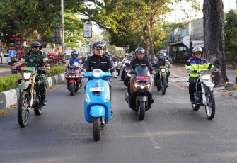 Danrem 083/Bdj Kolonel Inf Kohir patroli cipta kondisi di wilayah Kota Malang, Selasa (2/9)