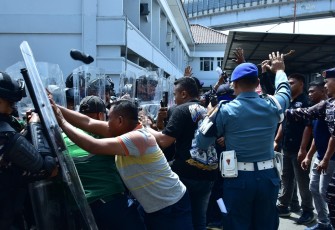 Kolinlamil Gelar Pelatihan Penanggulangan Huru-hara 