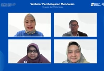 Webinar Nasional Pembelajaran Mendalam bertajuk Regulasi dan Miskonsepsi