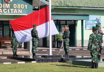 Upacara 17-an di Kodim Pacitan 