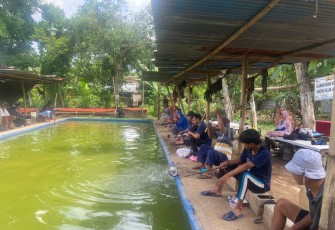 Mancing bareng bersama insan media di Kota Madiun, Minggu (2/11)