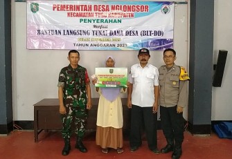Penyaluran BLT DD wilayah desa binaan 