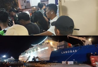 KM Labobar Sandar di Pelabuhan Samudera Bitung
