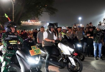 Pangdam I/BB Mayjen TNI Rio Firdianto Bersama Forkopimda Sumut Gelar Kegiatan Patroli Pengamanan Malam Idulfitri 1446 H Tahun 2025.