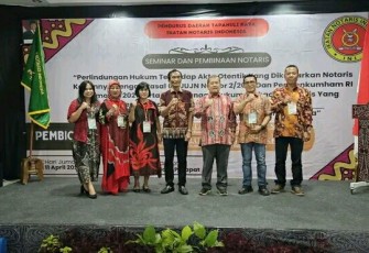 Kakanwil Kemenkum Sumut Sampaikan Materi kepada Ikatan Notaris Indonesia (INI) di Parapat.