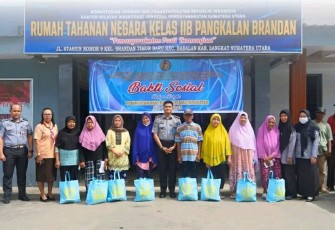 Dipimpin Karutan Erwin Siregar Rumah Tahanan Negara Kelas IIB Pangkalan Brandan Gelar Baksos Peringati HBP ke-61