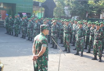 Dandim 0807 Tulungagung saat Pimpin Apel Pengamanan Objek Vital, Kamis (04/09/2025).