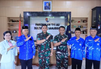 Danlanud Sultan Hasanuddin Terima Audiensi Ketua PPAU Cabang 50 Makassar