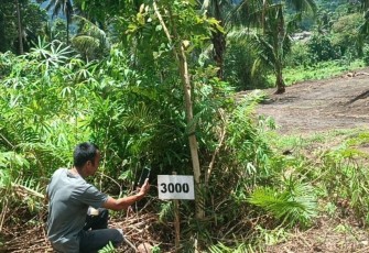 Lokasi Pembangunan badan TMMD Ke-123 Kodim 1310Bitung sejauh 3.000 meter