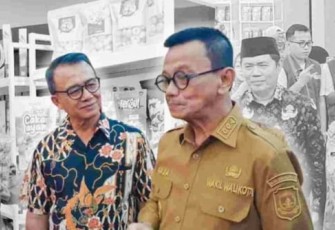 Wakil Wali Kota Tanjungpinang, Raja Ariza saat hadiri kegiatan Temu Bisnis Pengelola Sentra IKM Olahan Hasil Laut Kabupaten Bangka.