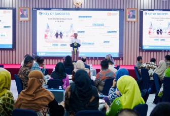 Sekretaris Jenderal (Sekjen) Kementerian ATR/BPN, Pudji Prasetijanto Hadi, saat membuka Bimbingan Teknis, di Aula Prona Kementerian ATR/BPN, Jakarta, Rabu (20/08/2025).