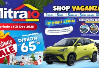 Sisa Sebulan Shopvaganza 2025, Nikmati Juga Diskon Christmas Sale Hingga 65% di Mitra10!