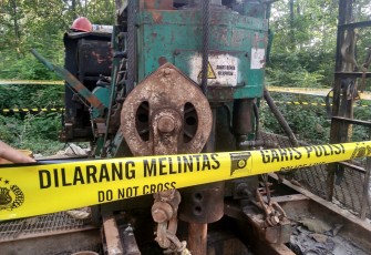 Sumur LDK 27 di Desa Ledok,  kecamatan Sambong kabupaten Blora yang di beri garis polisi karena melakukan ilegal driling, tahun 2023 lalu.