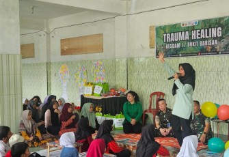 Trauma Healing Anak Korban Banjir di Medan