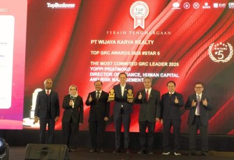 WIKA Realty Borong Dua Penghargaan termasuk Predikat 5 Stars di TOP GRC Awards 2025