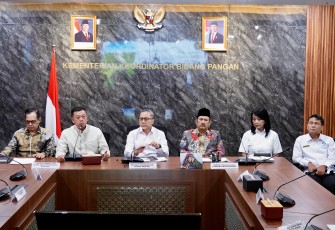 Menteri Agraria dan Tata Ruang/Kepala Badan Pertanahan Nasional (ATR/BPN), Nusron Wahid, mengikuti Rapat Koordinasi mengenai Pelaksanaan Perpres Nomor 59 Tahun 2019 tentang Pengendalian Alih Fungsi Lahan Sawah, di Kantor Kementerian Koordinator (Kemenko) Bidang Pangan pada Selasa (18/03/2025)