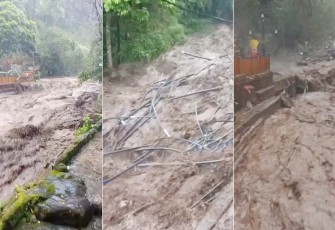 Banjir Bandang saat Terjang Kawasan Wisata Guci Tegal