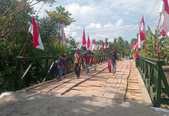  Jembatan Bailey Matang Bangka Rampung 100%