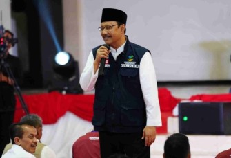 Mensos Saifullah Yusuf (Gus Ipul) di Gedung Samantha Krida Universitas Brawijaya, Malang, Jumat (2/5/2025)