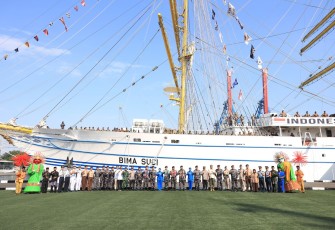 apal Republik Indonesia (KRI) Bima Suci yang dikomandani oleh Letkol Laut (P) Sugeng Hariyanto, S.E., M.Tr.Opsla, tiba di Jakarta sebagai bagian dari etape kedua pelayaran Satuan Tugas (Satgas) Kartika Jala Krida (KJK) 2025