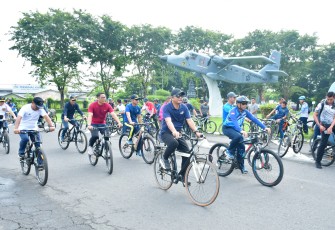 Gowes Bersama dan Pengecekan Lingkungan Pangkalan