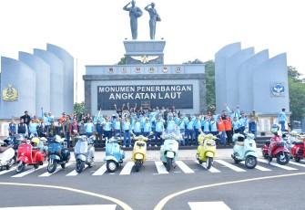 Bakti Sosial Warnai Peresmian Fly Navy Scooter Club oleh Komandan Puspenerbal
