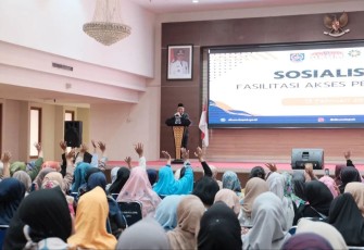 Kepala DKUM Depok, Mohamad Thamrin Sosialisasi Fasilitasi Akses Permodalan di Aula Serbaguna Lantai 10, Gedung Dibaleka II, Balai Kota Depok, Kamis (13/02/25)