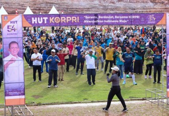 Pemprov Kepri Gelar Senam Bersama peringati HUT ke-54 KORPRI