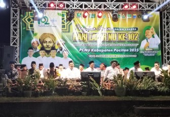 Dandim 0801/Pacitan Beserta Unsur Forkopimda Hadiri Pengajian Umum Peringatan Harlah Ke-102 NU