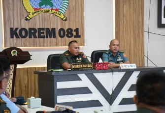 Danrem 081/DSJ, Kolonel Arm Untoro Hariyanto menyambut baik kehadiran Tim Audit Ketaatan dan Kinerja dari Itjen TNI. Ia menyadari, audit yang dilakukan bertujuan untuk meningkatkan profesionalisme satuan di lingkungan TNI
