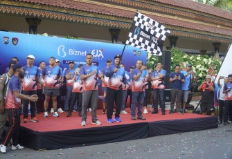 Dandim Madiun Ikuti East Jaya Running Fest Bersama Forkopimda