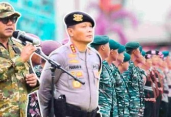 Apel Gelar Pasukan Operasi Kepolisian Terpusat “Lilin Seligi 2025” yang digelar Polresta Tanjungpinang di Lapangan Bhayangkara, Jumat (19/12).