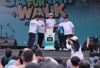 Direktur Bina KUA dan Keluarga Sakinah, Ahmad Zayadi saat launching di Semarang, Minggu (15/2)