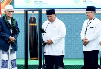 Presiden RI Prabowo Subianto menutup Muktamar ke-35 NU 