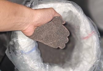 Barang bukti bijih timah yang diamankan