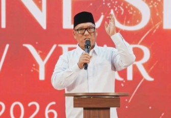 Wagub Nyanyang saat Hadiri Perayaan Cap Go Meh di Pulau Buluh